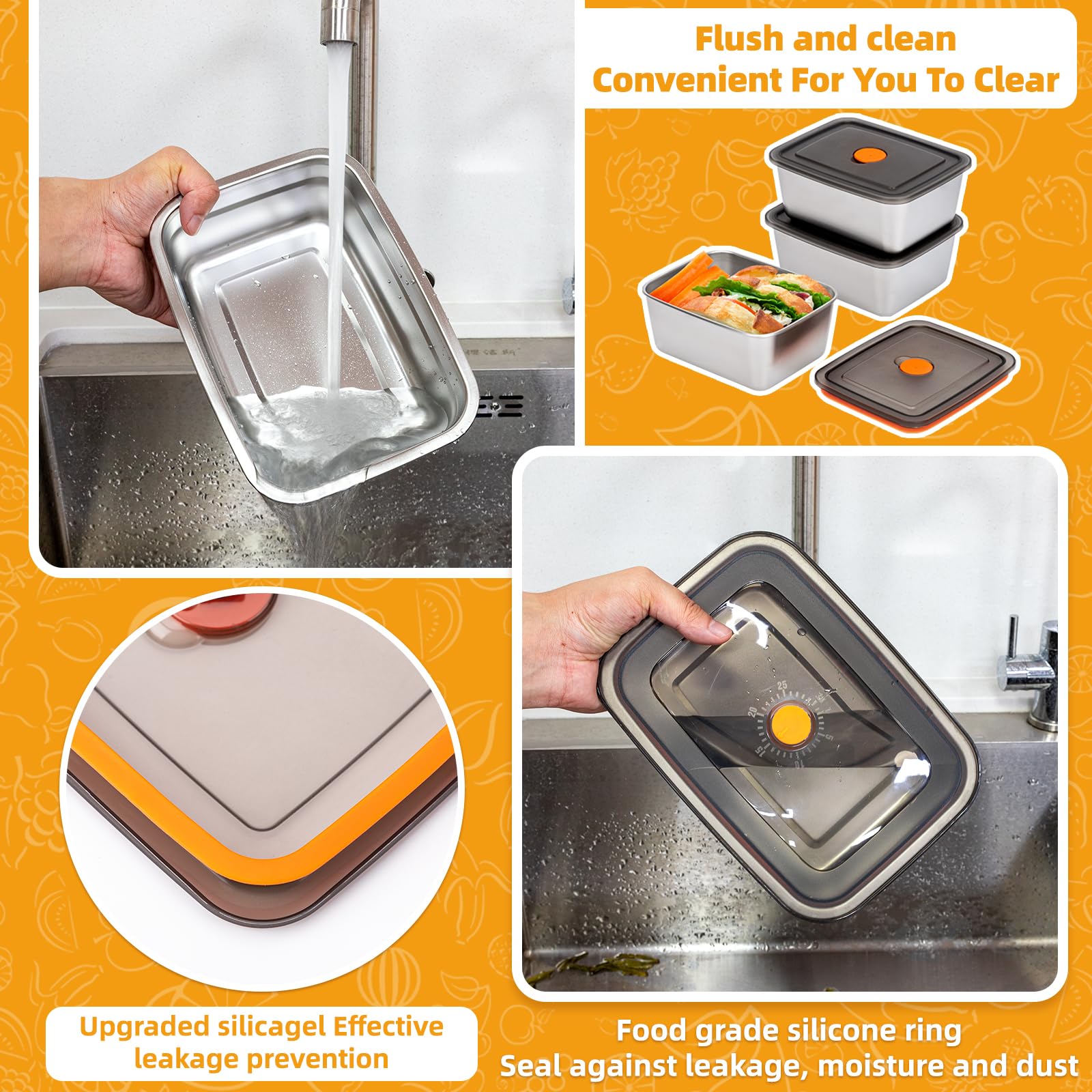 Stainless Steel Camping Lunch  - đánh giá và giá Bento Box