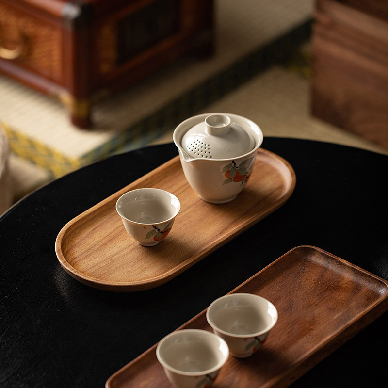 Tableware Solid Wood Food Tray - đánh giá và giá Japanese Snacks
