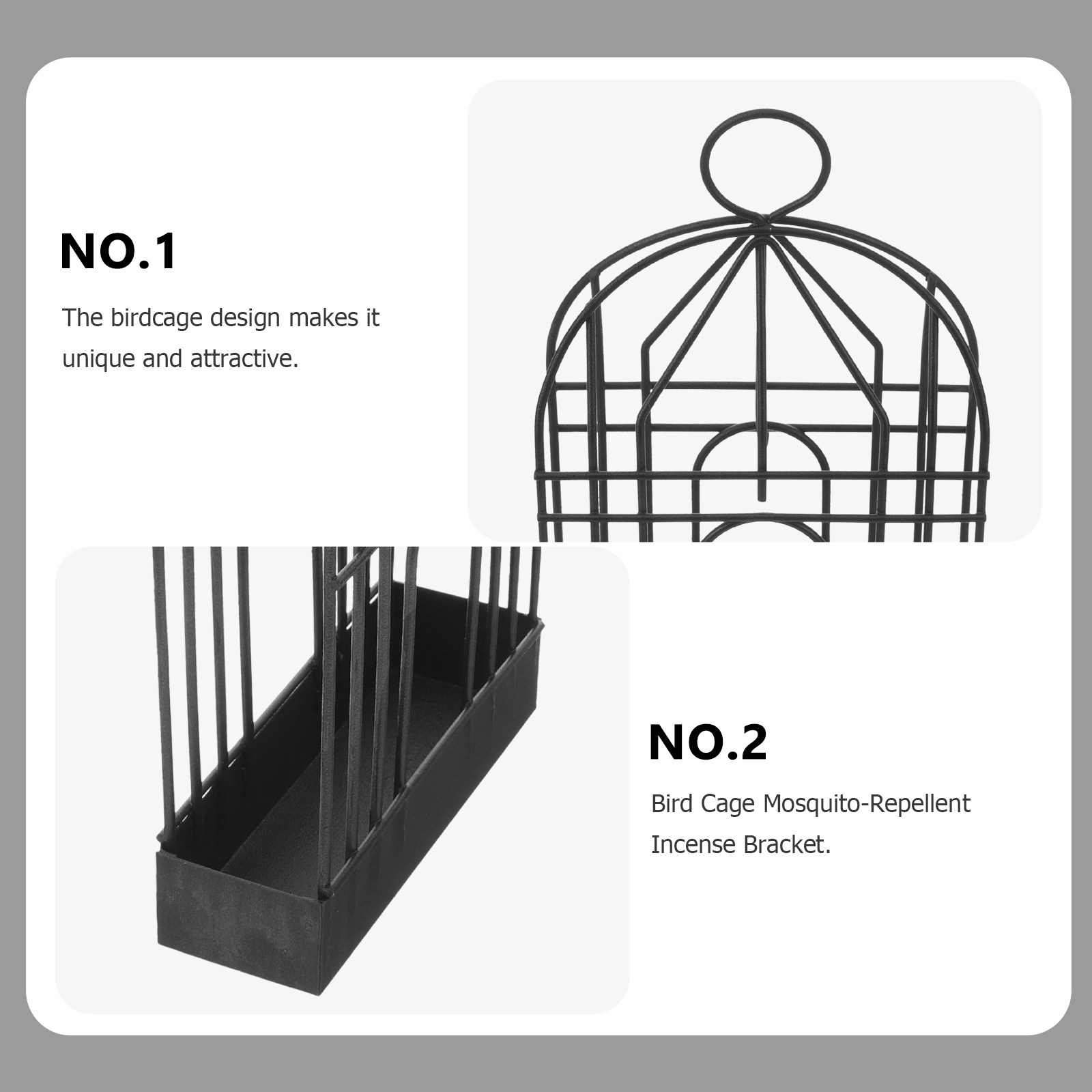 Black Retro Iron Birdcage Brac - đánh giá và giá Incense Holder