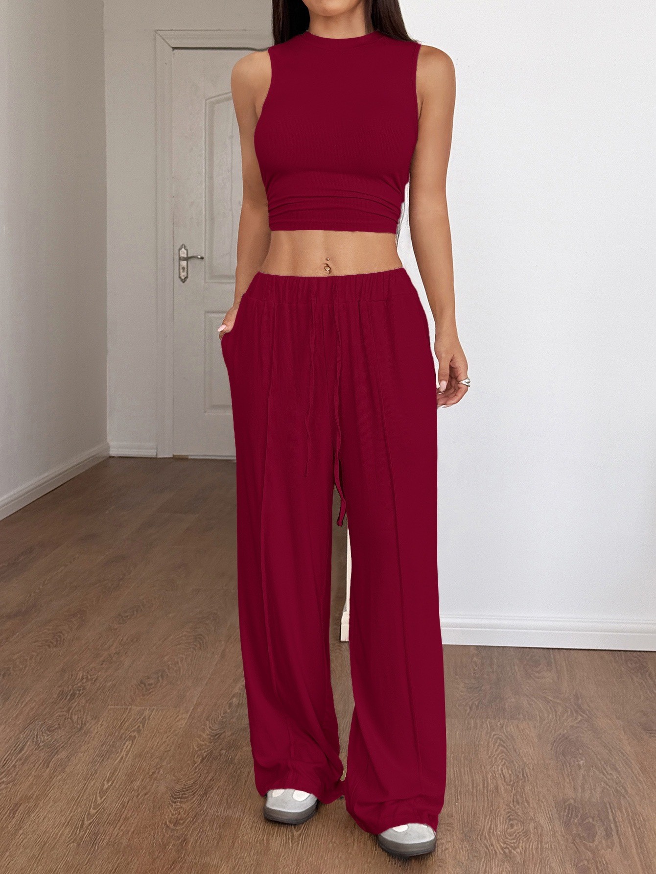 2 Piece Set Summer Y2k Tank Hi - đánh giá và giá Matcha