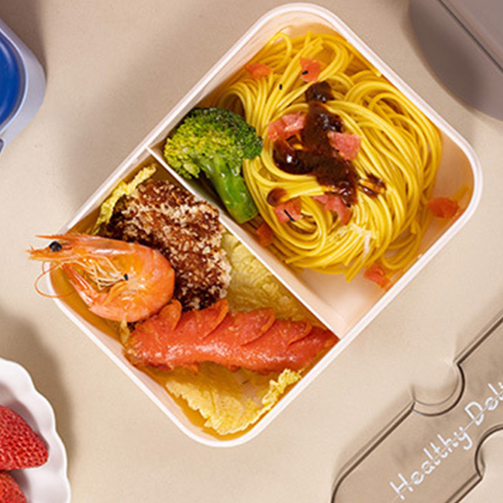 Student Lunch Box With Fork Pl - đánh giá và giá Bento Box