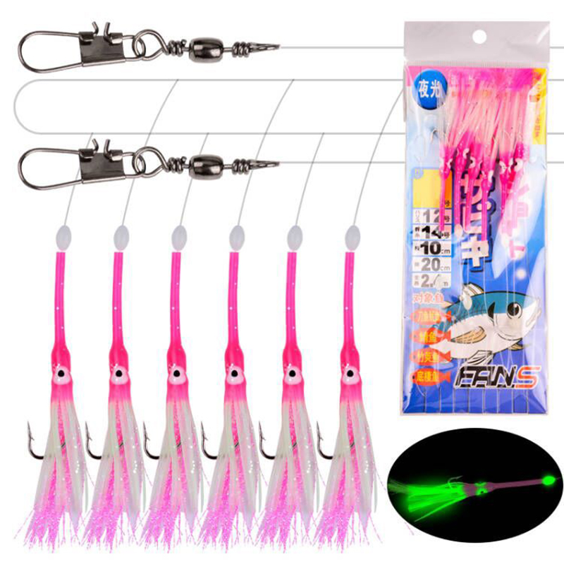 6-Hooks Luminous Octopus Macke - đánh giá và giá Furoshiki